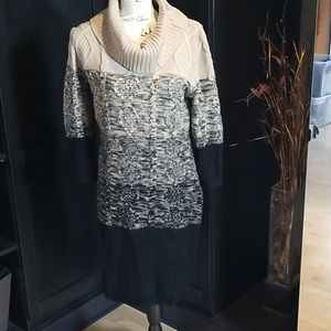 Cowl Neck Sweater Dress